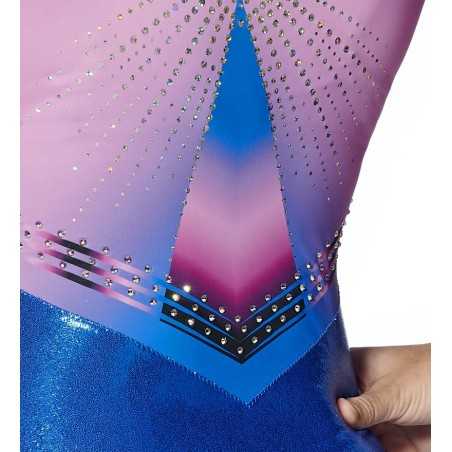 Justaucorps Léonis Bleu et Rose