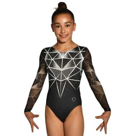 Justaucorps gymnastique GAF Gemini noir – Manches Longues / Nine.Nine