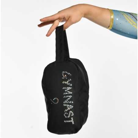 Sac à maniques noir vu côté paillettes GYMNAST