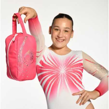 Sac à maniques rose vu côté paillettes