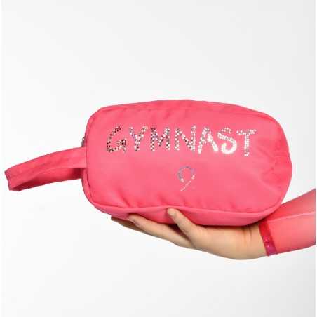 Sac à maniques rose vu côté paillettes GYMNAST